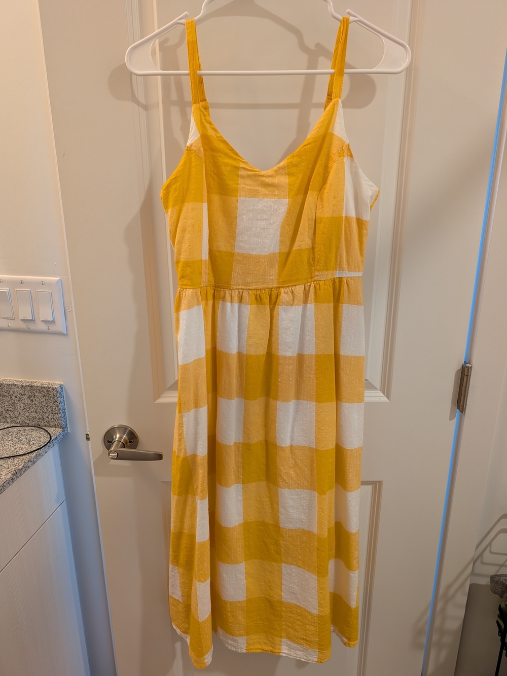 Women's Old Navy Yellow Gingham Sundress